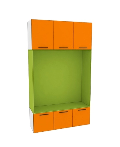 Шкаф с нишей и сидушкой L412.44