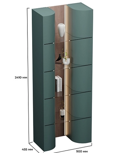 Стеллаж декоративный напольный с подсветкой FG300.450
