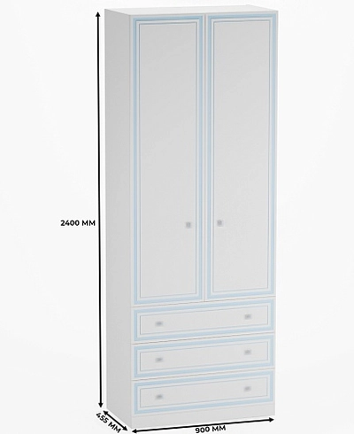 Шкаф двухдверный с ящиками А213