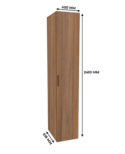 Шкаф 1 дверный узкий L220.60-4