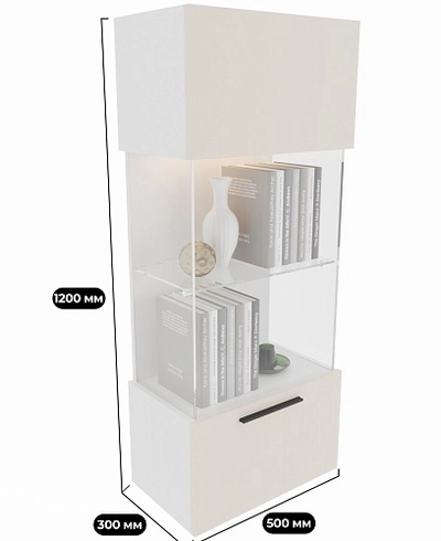 Шкаф навесной с подсветкой L350