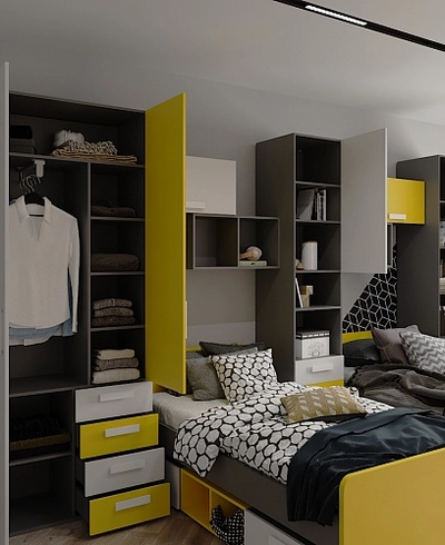 Навесная полка- 2 ниши E302