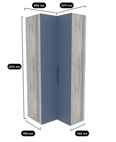 Шкаф угловой LG-207 L/R