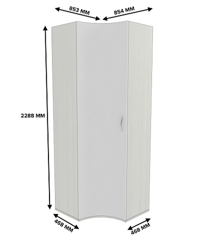 Шкаф угловой P218.1