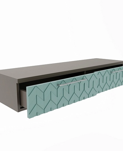 Туалетный столик, фрезерованные фасады в эмали LE-515