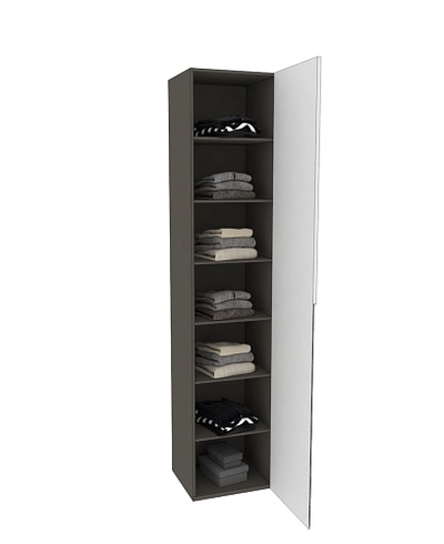 Шкаф 1 дверный широкий, фасады в эмали LE221.44-4