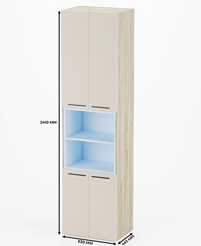 Шкаф книжный с нишей L228.44