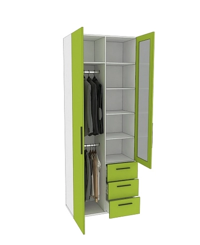 Шкаф комбинированный со стеклом L215S L/R