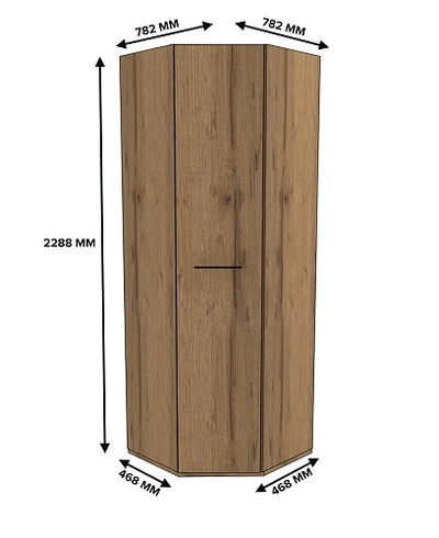 Шкаф угловой равносторонний C-218 L/R