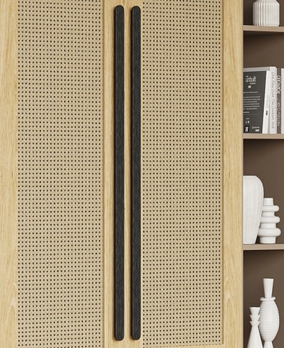 Шкафная группа, фасады натуральный ротанг Лацио 17