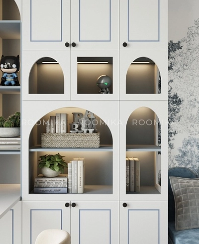 Шкаф-пенал с фигурным вырезом A249.2