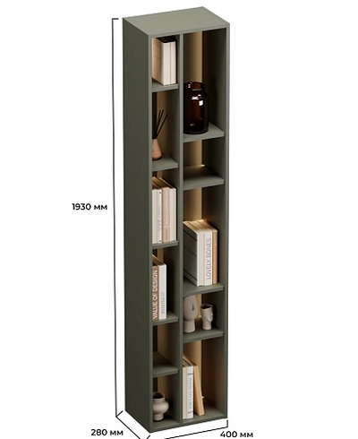 Стеллаж на тумбу ТВ L-352.45 нестандарт