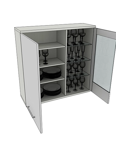 Шкаф 2 дверный навесной CG-360