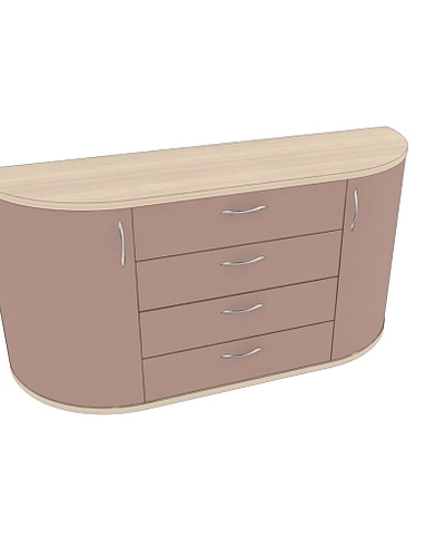 Комод радиусный на 1600 мм P746