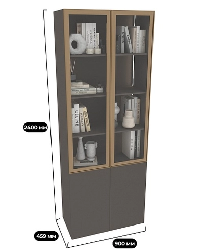 Шкаф двустворчатый с подсветкой R219.2
