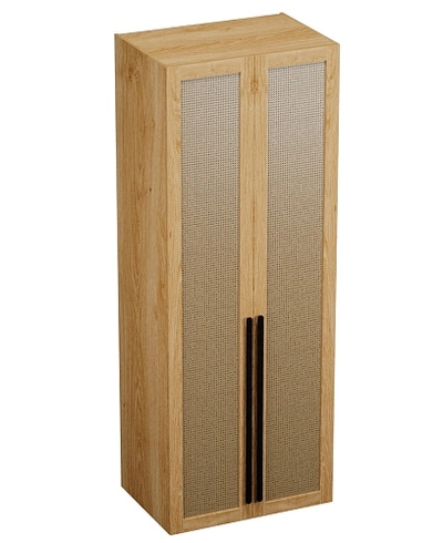 Шкаф двустворчатый, фасады натуральный ротанг  L210.60-4