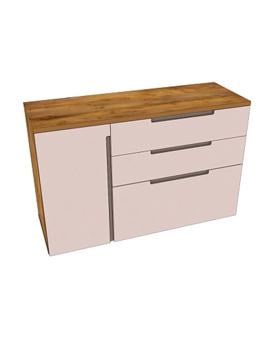 Комод с фрезерованными фасадами в эмали LE706 L/R