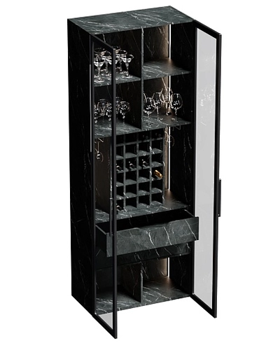 Шкаф-бар со встроенными ящиками с подсветкой R217