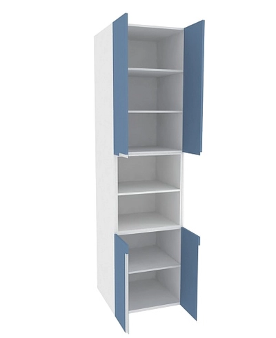 Шкаф книжный с нишей, фасады в эмали LE228.60