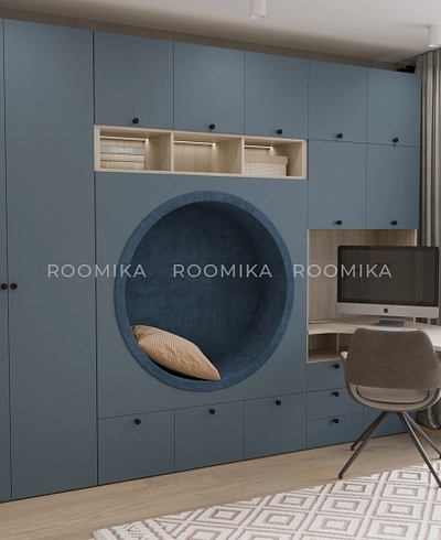 Секция с нишей и мягкими элементами L430.45