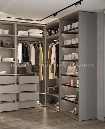 Гардеробная система без фасадов Элементис 4