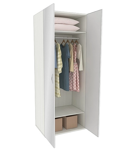 Шкаф 2 дверный с зеркалом P210Z