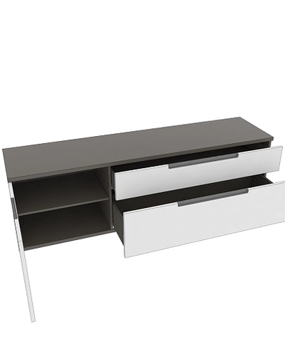 Тумба TV напольная, фасады в эмали LE-506 L/R