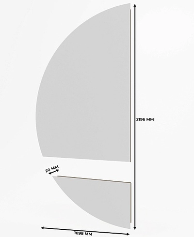 Зеркало L168 с подсветкой L/R