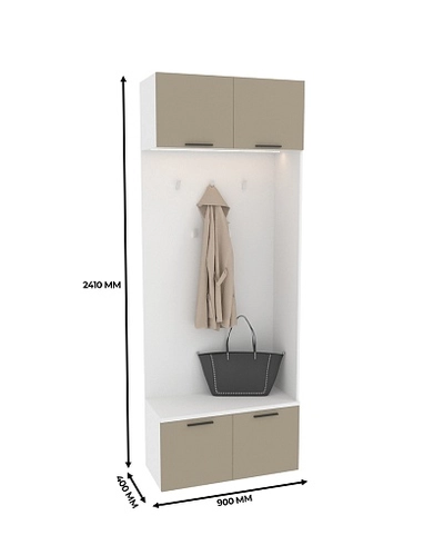 Ниша с крючками с подсветкой L420 L/R