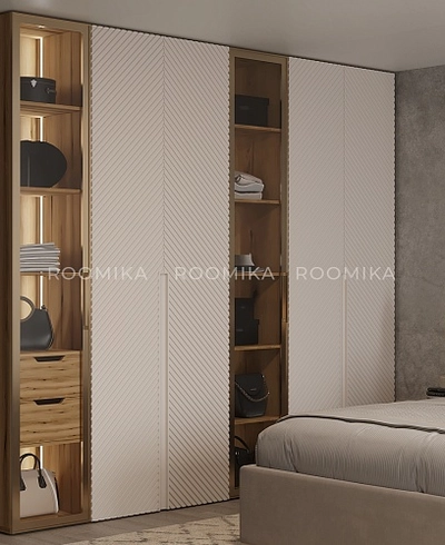 Шкаф для спальни с полками с подсветкой R220.60-4.1