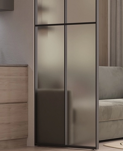 Сатинированная перегородка для зонирования в студии, стекло Сатинато GRACE 10