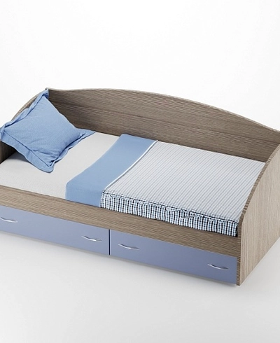 Кровать односпальная с ящиками P902N, 90x190