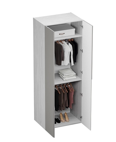 Шкаф 2 дверный, фасады в эмали LE210.60-1