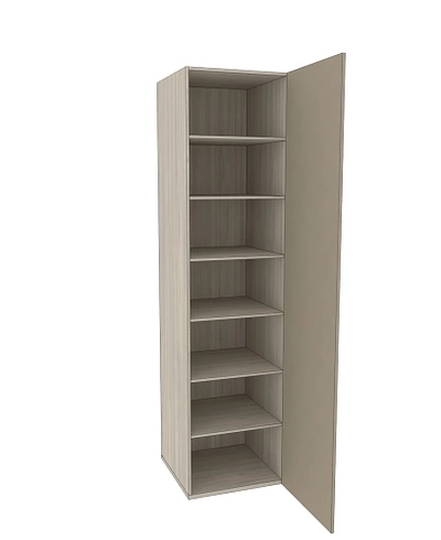 Шкаф однодверный с полками L244.60