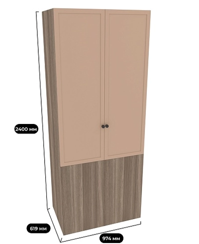 Шкаф для одежды с фальш панелью А212