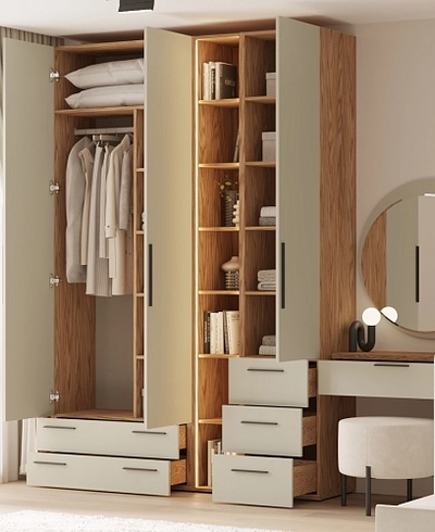 Шкаф двухдверный с ящиками L211.44