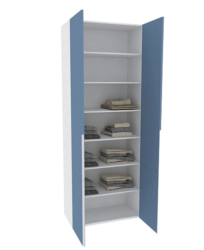 Шкаф книжный, фасады в эмали LE214