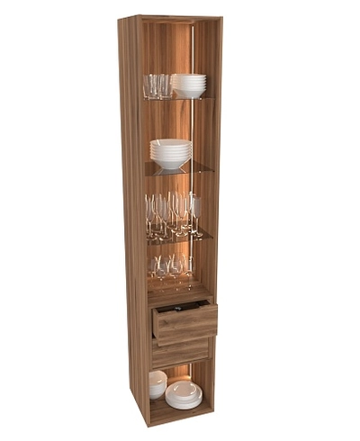 Шкаф со встроенными ящиками с подсветкой R221.1