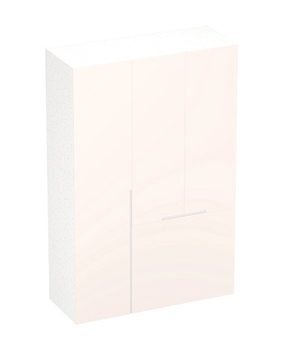 Шкаф двухдверный с фальш-стенкой и раздвижжными дверьми, фасады в эмали LE205 L/R