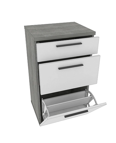 Тумба узкая 2 ящика LG-875