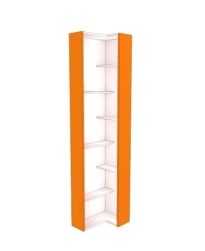 Стеллаж завершающий угловой разносторонний  с подсветкой L230.60 L/R