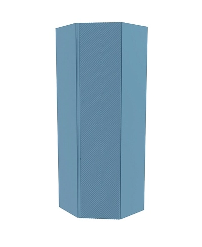 Шкаф угловой равносторонний, фрезерованные фасады в эмали LE218.1