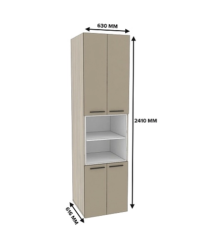 Шкаф книжный с нишей L228.60