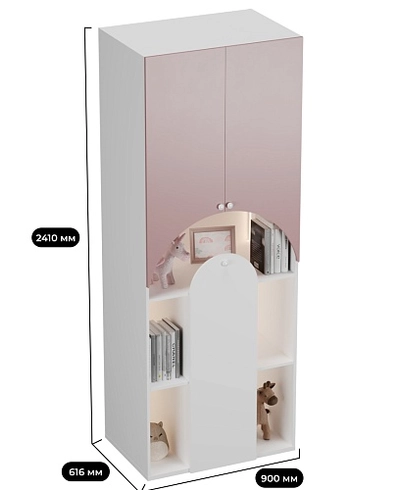 Стеллаж для книг с подсветкой LG253.60 L/R