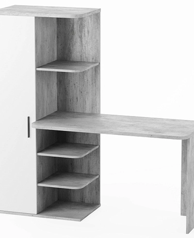 Рабочий стол со встроенным стеллажом HOF423