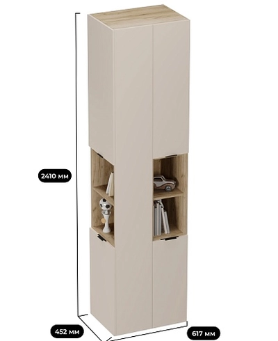 Шкаф-стеллаж завершающий LG219.1 L/R