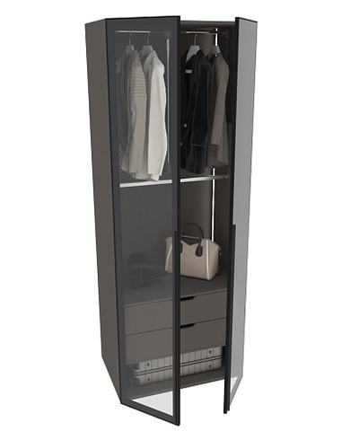 Шкаф для спальни с двумя ящиками с подсветкой R210.60-6