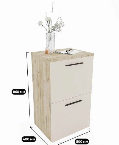 Тумба узкая с ящиком L873
