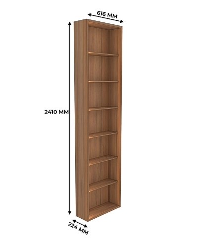 Стеллаж завершающий с подсветкой L231.60