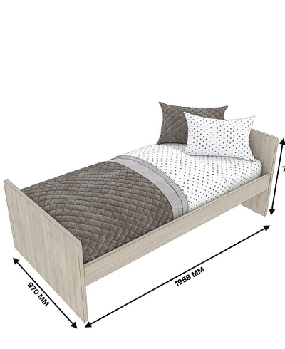 Кровать односпальная L901.190, 90x190